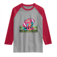 American Football Sprinkles Ice Cream Drip Field Goal Raglan Shirt - Wonder Print Shop