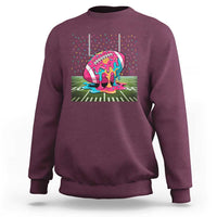 American Football Sprinkles Ice Cream Drip Field Goal Sweatshirt - Wonder Print Shop
