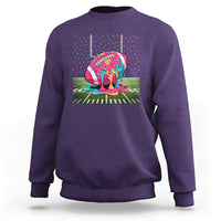 American Football Sprinkles Ice Cream Drip Field Goal Sweatshirt - Wonder Print Shop