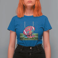 American Football Sprinkles Ice Cream Drip Field Goal T Shirt For Women - Wonder Print Shop