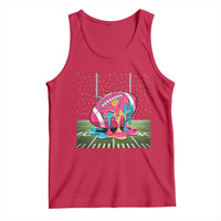 American Football Sprinkles Ice Cream Drip Field Goal Tank Top - Wonder Print Shop