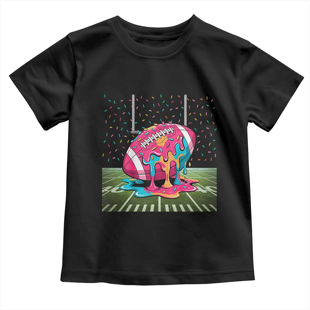 American Football Sprinkles Ice Cream Drip Field Goal Toddler T Shirt - Wonder Print Shop