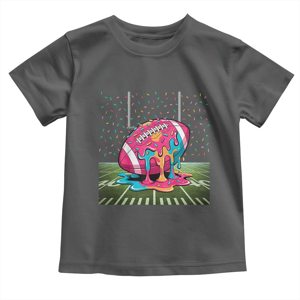 American Football Sprinkles Ice Cream Drip Field Goal Toddler T Shirt - Wonder Print Shop