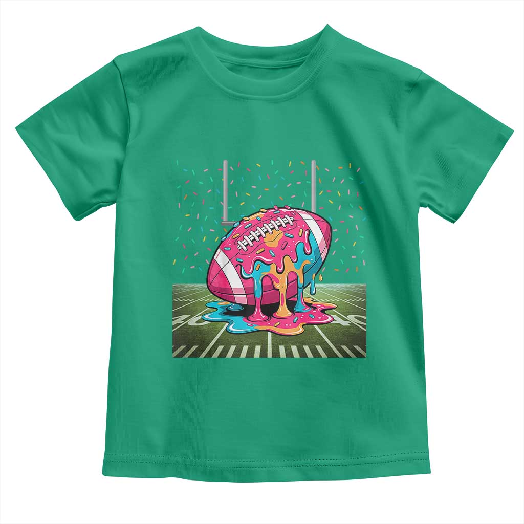 American Football Sprinkles Ice Cream Drip Field Goal Toddler T Shirt - Wonder Print Shop