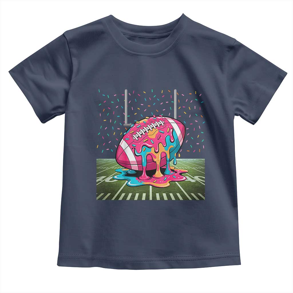 American Football Sprinkles Ice Cream Drip Field Goal Toddler T Shirt - Wonder Print Shop