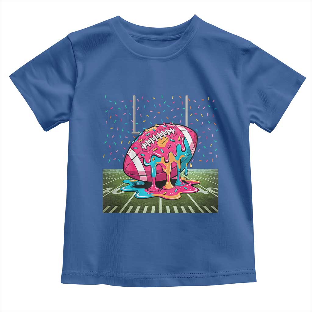 American Football Sprinkles Ice Cream Drip Field Goal Toddler T Shirt - Wonder Print Shop