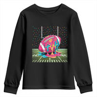 American Football Sprinkles Ice Cream Drip Field Goal Youth Sweatshirt - Wonder Print Shop