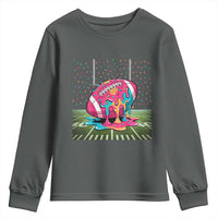 American Football Sprinkles Ice Cream Drip Field Goal Youth Sweatshirt - Wonder Print Shop