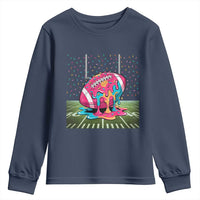 American Football Sprinkles Ice Cream Drip Field Goal Youth Sweatshirt - Wonder Print Shop