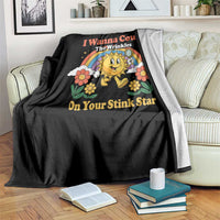 Funny I Wanna Count The Wrinkles On Your Stink Star Throw Blanket Adult Humor - Wonder Print Shop