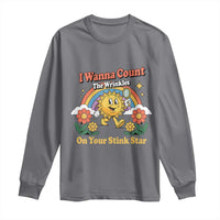 Funny I Wanna Count The Wrinkles On Your Stink Star Long Sleeve Shirt Adult Humor - Wonder Print Shop