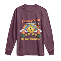Funny I Wanna Count The Wrinkles On Your Stink Star Long Sleeve Shirt Adult Humor - Wonder Print Shop