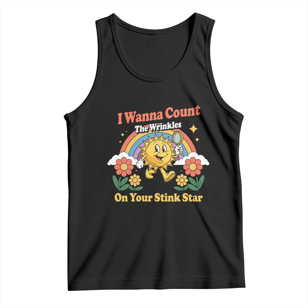 Funny I Wanna Count The Wrinkles On Your Stink Star Tank Top Adult Humor - Wonder Print Shop