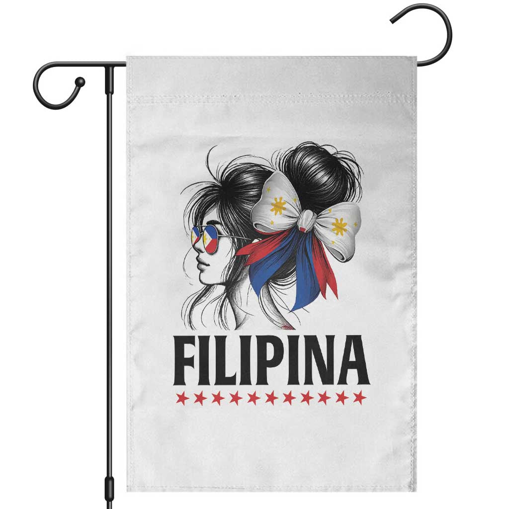 Filipina Girl Philippines Flag Proud Pinay Garden Flag - Wonder Print Shop