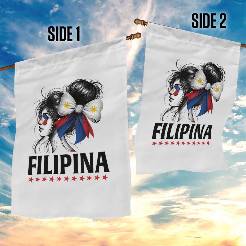Filipina Girl Philippines Flag Proud Pinay Garden Flag - Wonder Print Shop