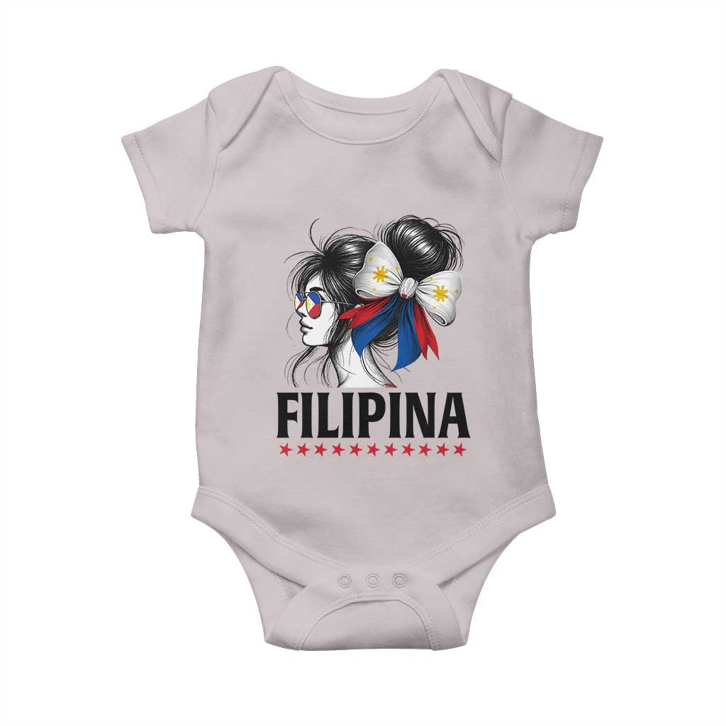 Filipina Girl Philippines Flag Proud Pinay Baby Onesie - Wonder Print Shop