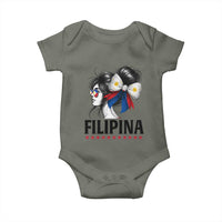 Filipina Girl Philippines Flag Proud Pinay Baby Onesie - Wonder Print Shop