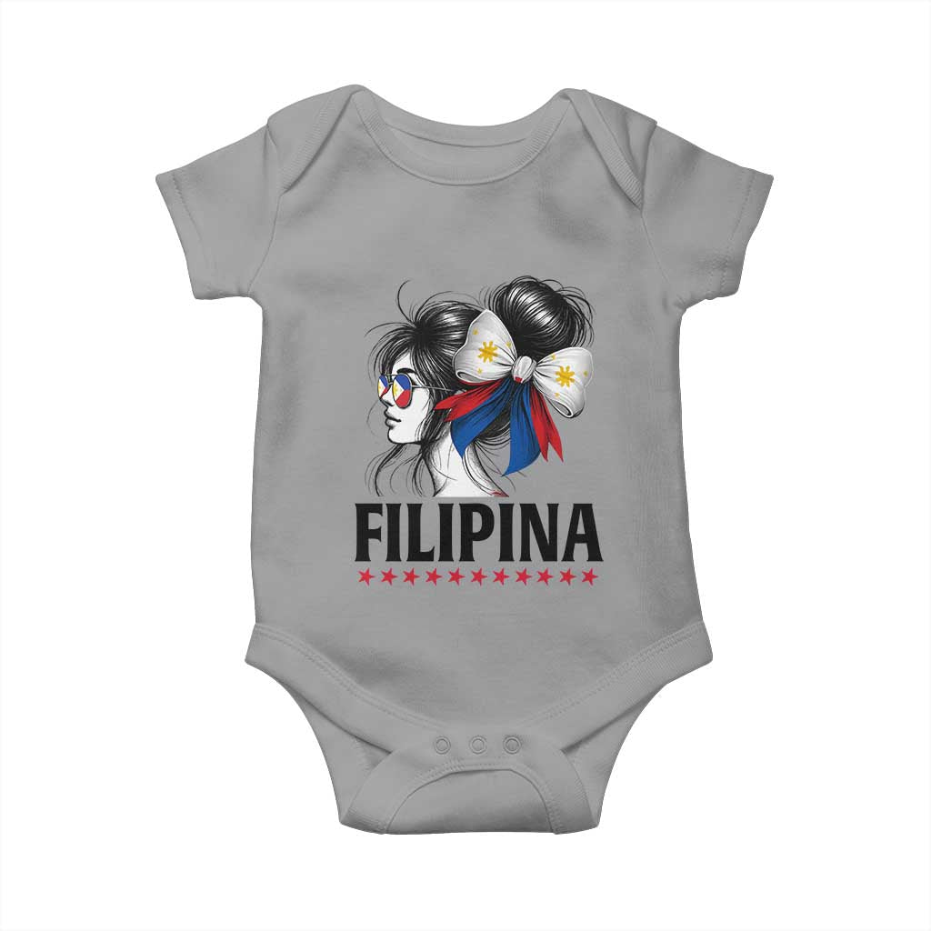 Filipina Girl Philippines Flag Proud Pinay Baby Onesie - Wonder Print Shop