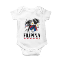 Filipina Girl Philippines Flag Proud Pinay Baby Onesie - Wonder Print Shop