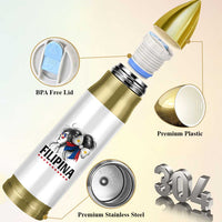 Filipina Girl Philippines Flag Proud Pinay Bullet Tumbler - Wonder Print Shop