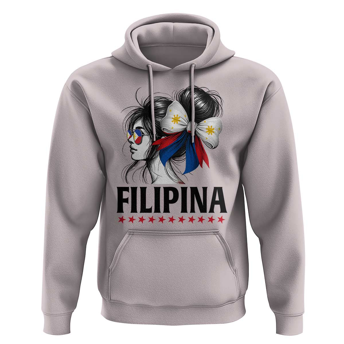 Filipina Girl Philippines Flag Proud Pinay Hoodie - Wonder Print Shop