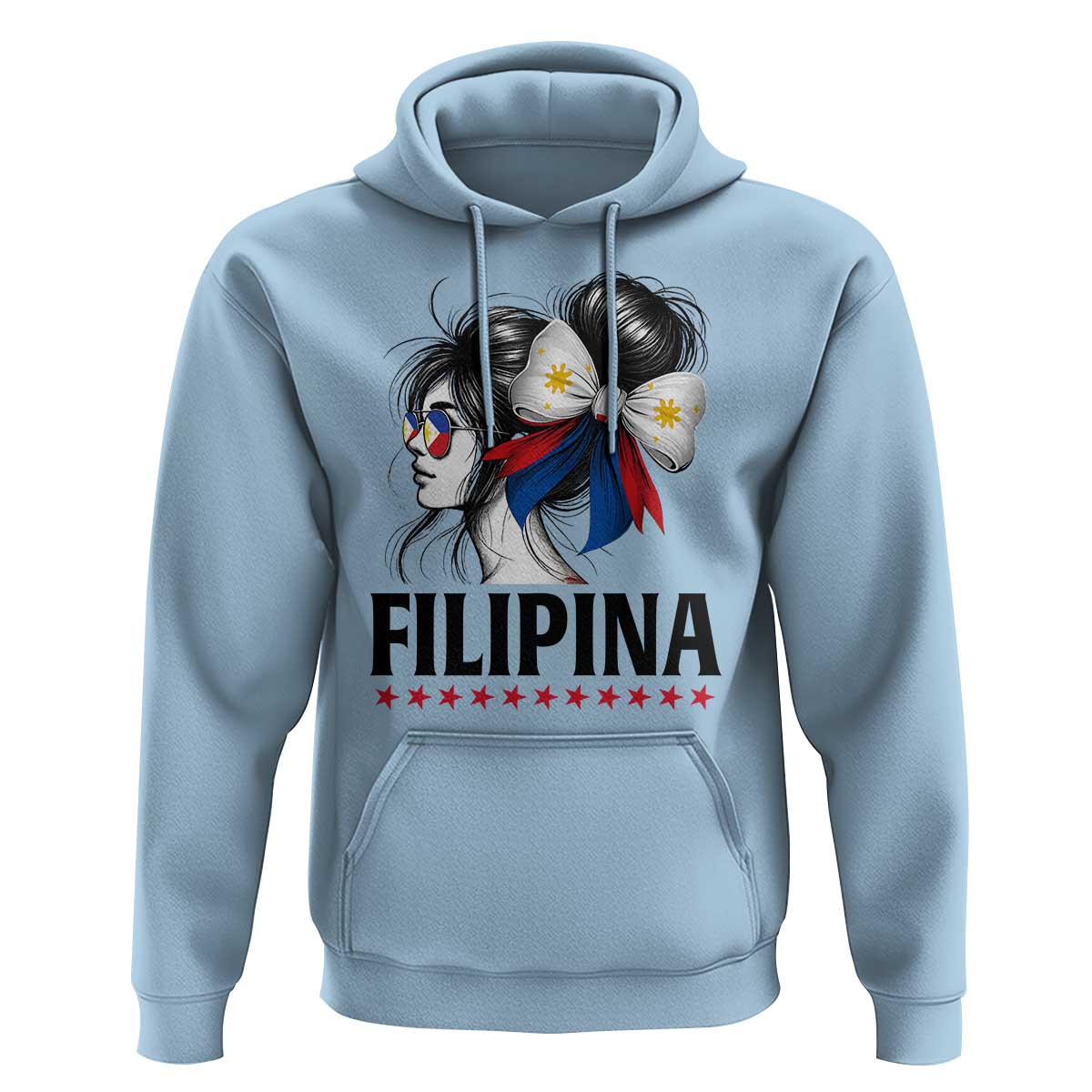 Filipina Girl Philippines Flag Proud Pinay Hoodie - Wonder Print Shop