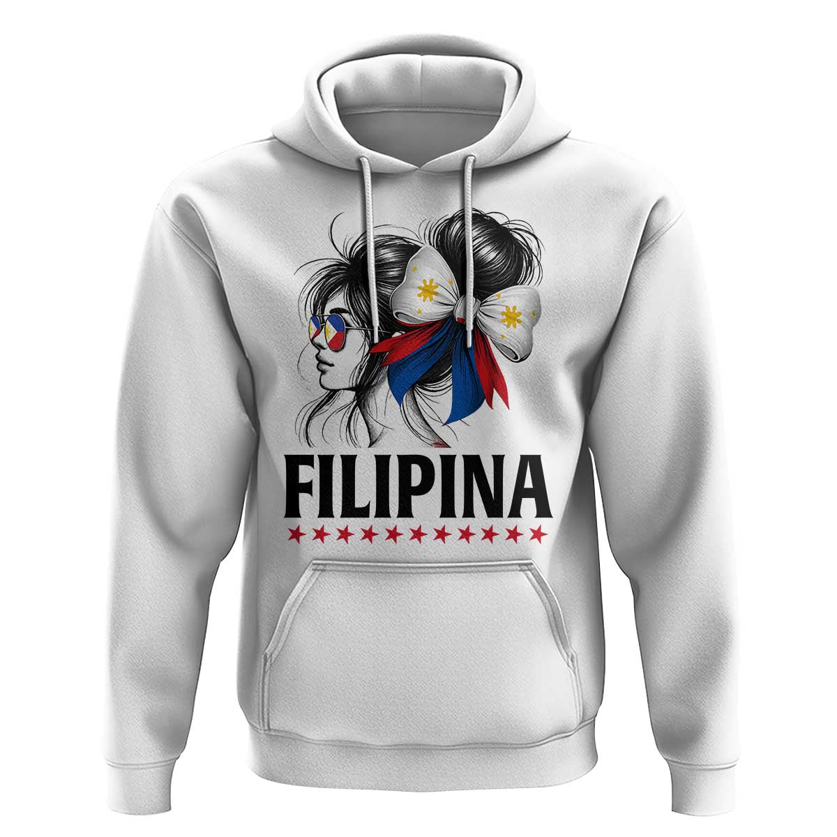 Filipina Girl Philippines Flag Proud Pinay Hoodie - Wonder Print Shop