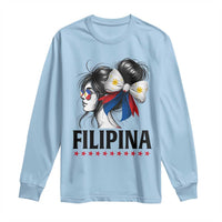 Filipina Girl Philippines Flag Proud Pinay Long Sleeve Shirt - Wonder Print Shop