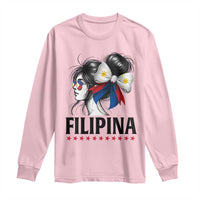 Filipina Girl Philippines Flag Proud Pinay Long Sleeve Shirt - Wonder Print Shop