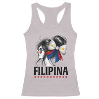 Filipina Girl Philippines Flag Proud Pinay Racerback Tank Top - Wonder Print Shop
