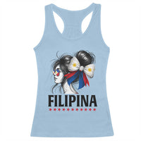 Filipina Girl Philippines Flag Proud Pinay Racerback Tank Top - Wonder Print Shop