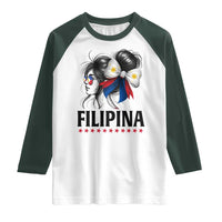 Filipina Girl Philippines Flag Proud Pinay Raglan Shirt - Wonder Print Shop
