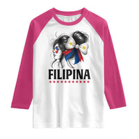 Filipina Girl Philippines Flag Proud Pinay Raglan Shirt - Wonder Print Shop
