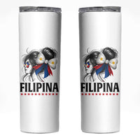 Filipina Girl Philippines Flag Proud Pinay Skinny Tumbler - Wonder Print Shop