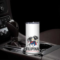 Filipina Girl Philippines Flag Proud Pinay Skinny Tumbler - Wonder Print Shop