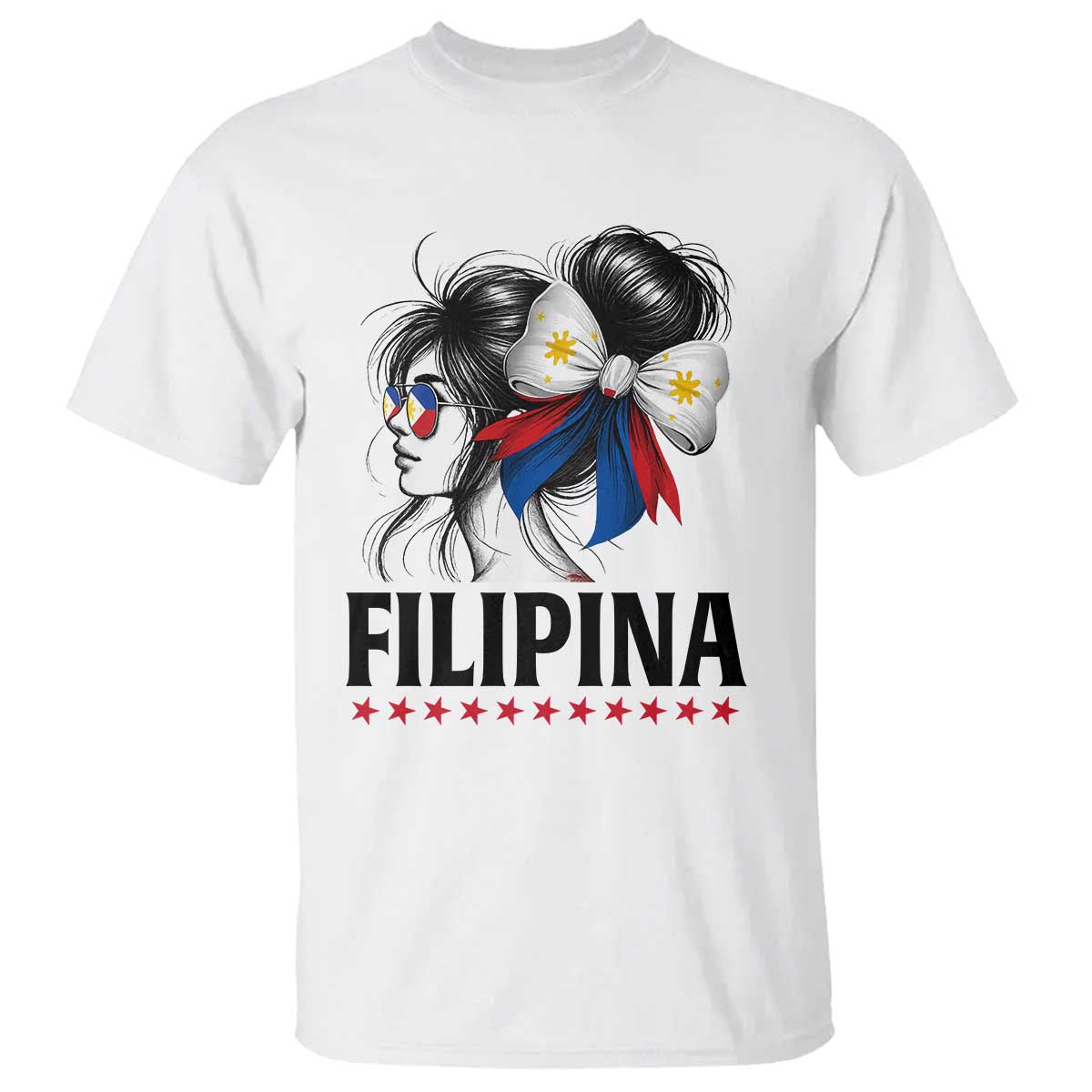 Filipina Girl Philippines Flag Proud Pinay T Shirt - Wonder Print Shop