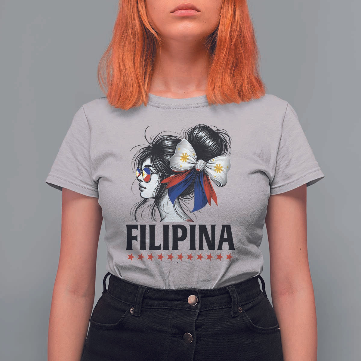 Filipina Girl Philippines Flag Proud Pinay T Shirt For Women - Wonder Print Shop