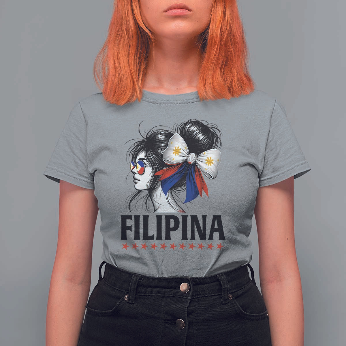 Filipina Girl Philippines Flag Proud Pinay T Shirt For Women - Wonder Print Shop