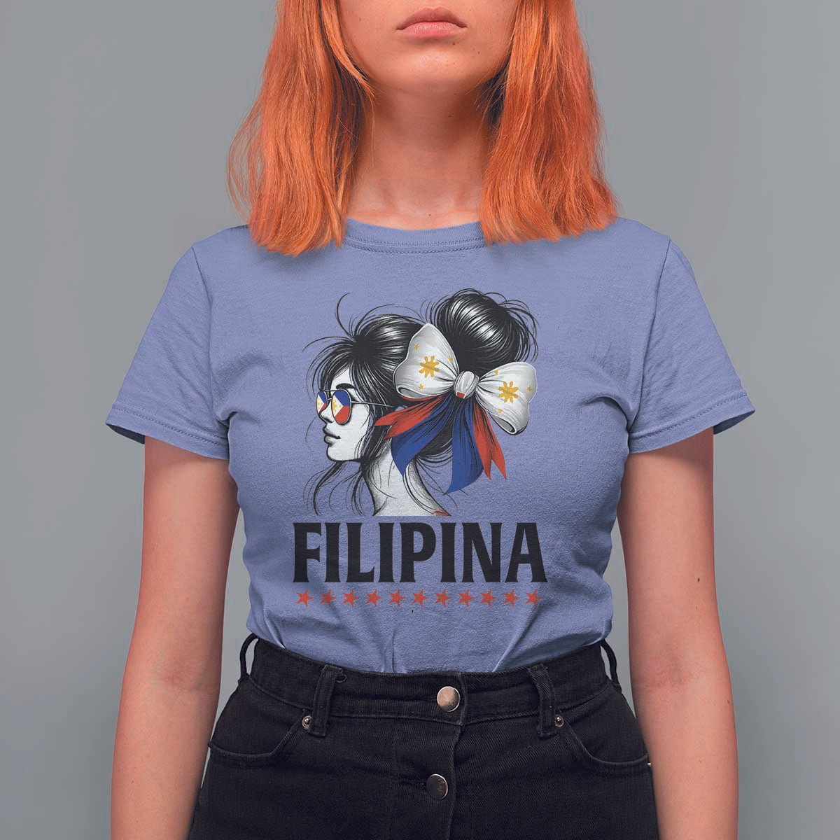 Filipina Girl Philippines Flag Proud Pinay T Shirt For Women - Wonder Print Shop
