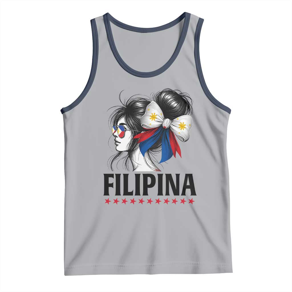 Filipina Girl Philippines Flag Proud Pinay Tank Top - Wonder Print Shop