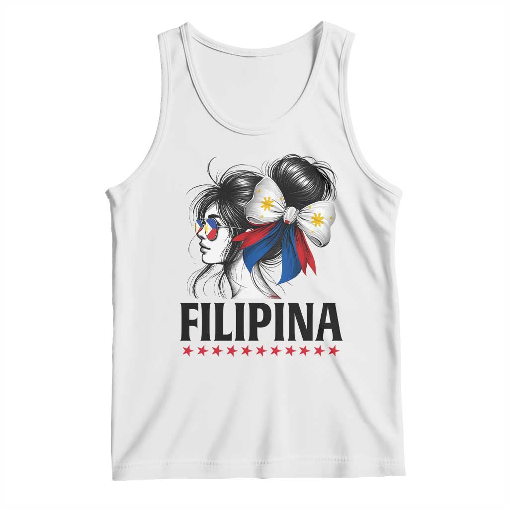 Filipina Girl Philippines Flag Proud Pinay Tank Top - Wonder Print Shop