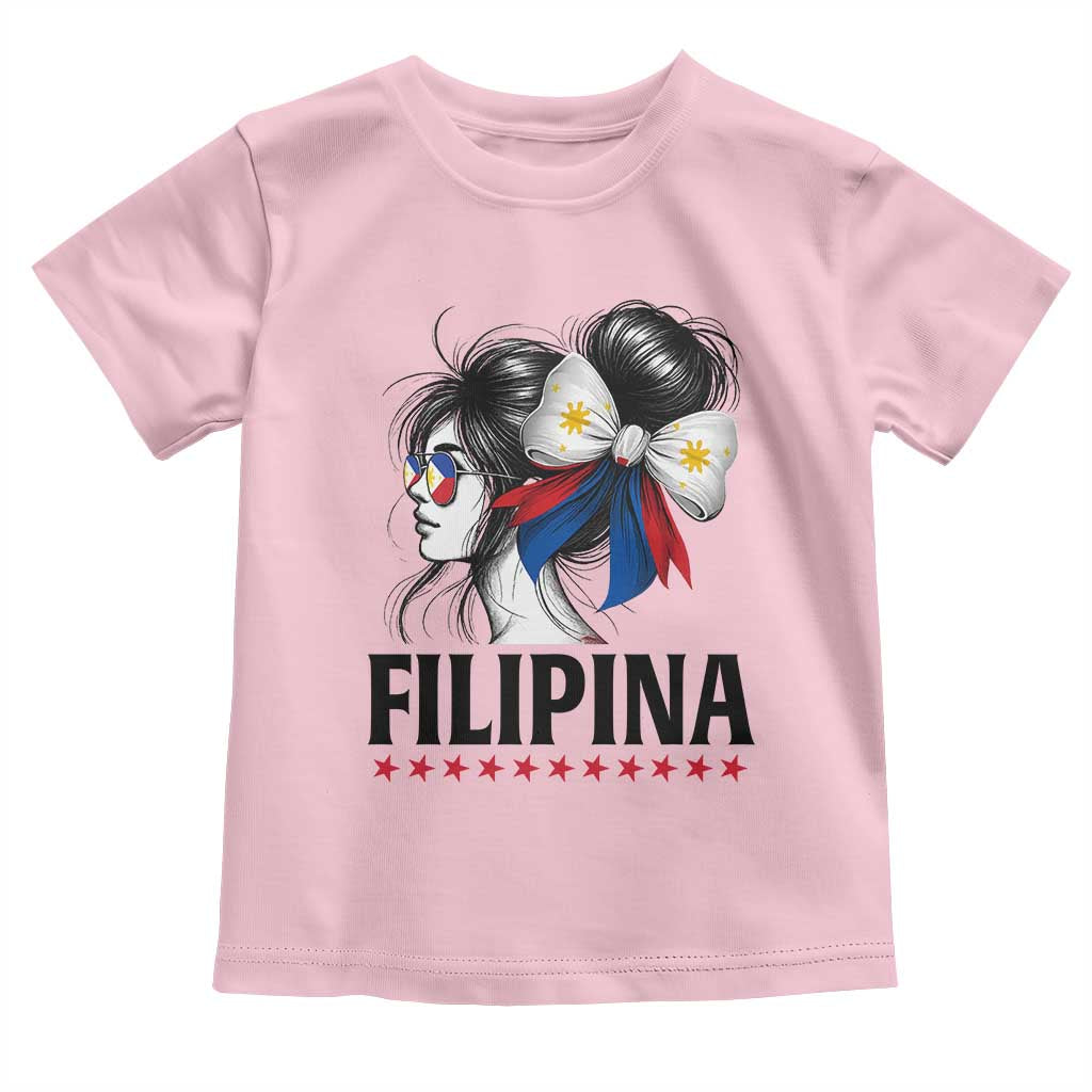 Filipina Girl Philippines Flag Proud Pinay Toddler T Shirt - Wonder Print Shop