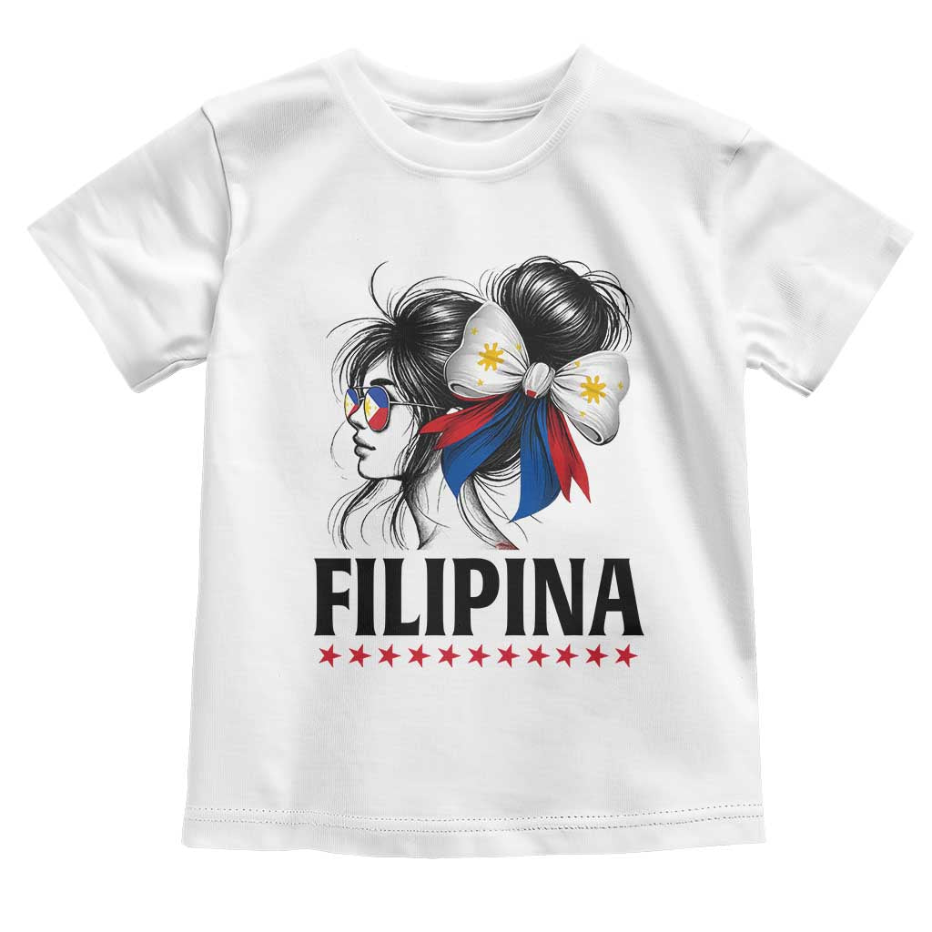 Filipina Girl Philippines Flag Proud Pinay Toddler T Shirt - Wonder Print Shop