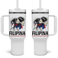 Filipina Girl Philippines Flag Proud Pinay Tumbler With Handle - Wonder Print Shop