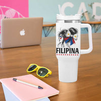 Filipina Girl Philippines Flag Proud Pinay Tumbler With Handle - Wonder Print Shop