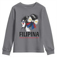 Filipina Girl Philippines Flag Proud Pinay Youth Sweatshirt - Wonder Print Shop