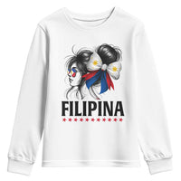 Filipina Girl Philippines Flag Proud Pinay Youth Sweatshirt - Wonder Print Shop