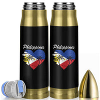 Filipino Pride Bullet Tumbler Pinoy Vintage Philippines Flag Heart - Wonder Print Shop