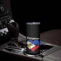 Filipino Pride Skinny Tumbler Pinoy Vintage Philippines Flag Heart - Wonder Print Shop