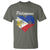 Filipino Pride T Shirt Pinoy Vintage Philippines Flag Heart - Wonder Print Shop